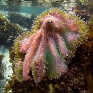 Octopus + Sea anemone